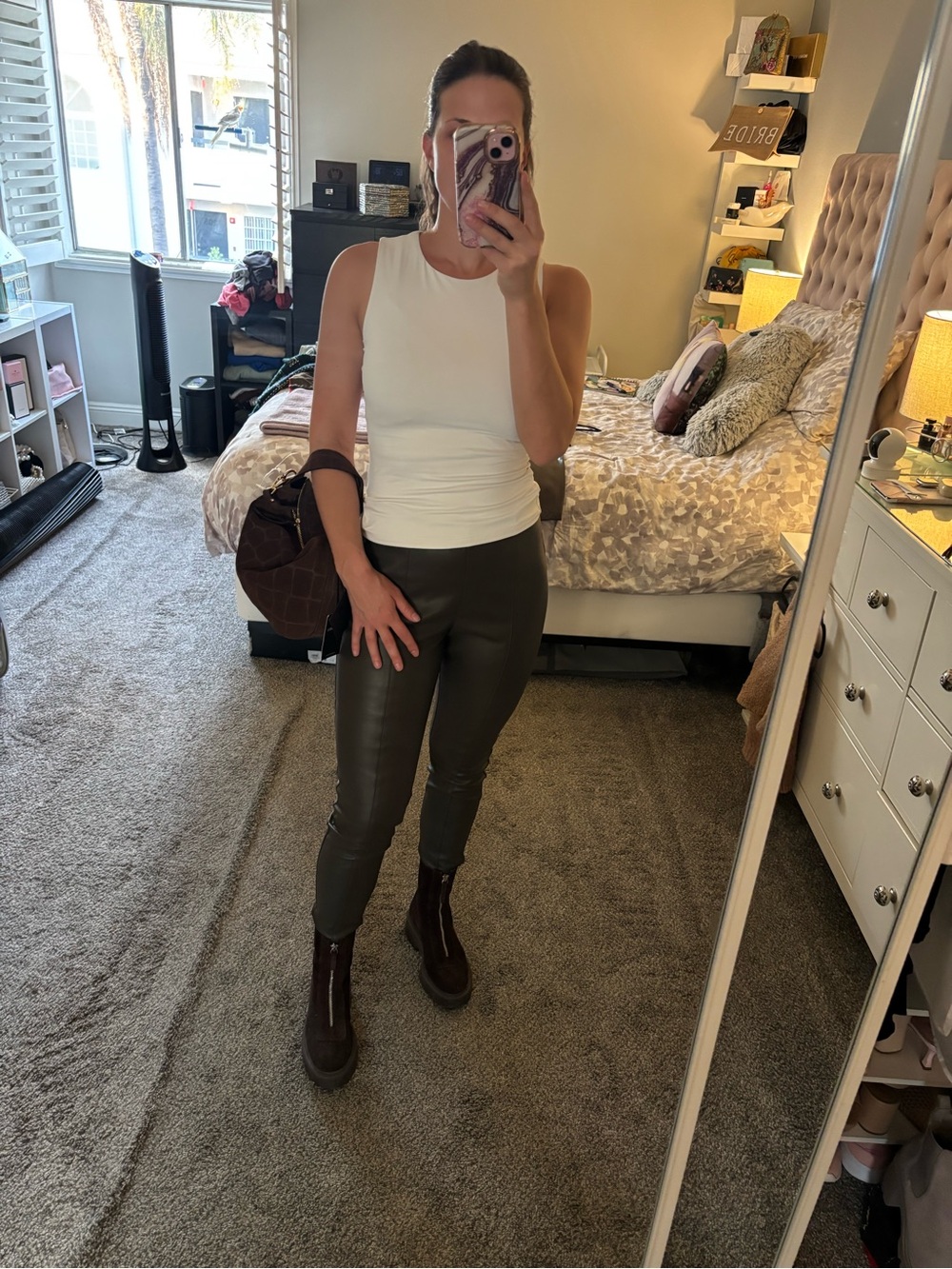 NWT - H&M FAUX SKINNY PANTS